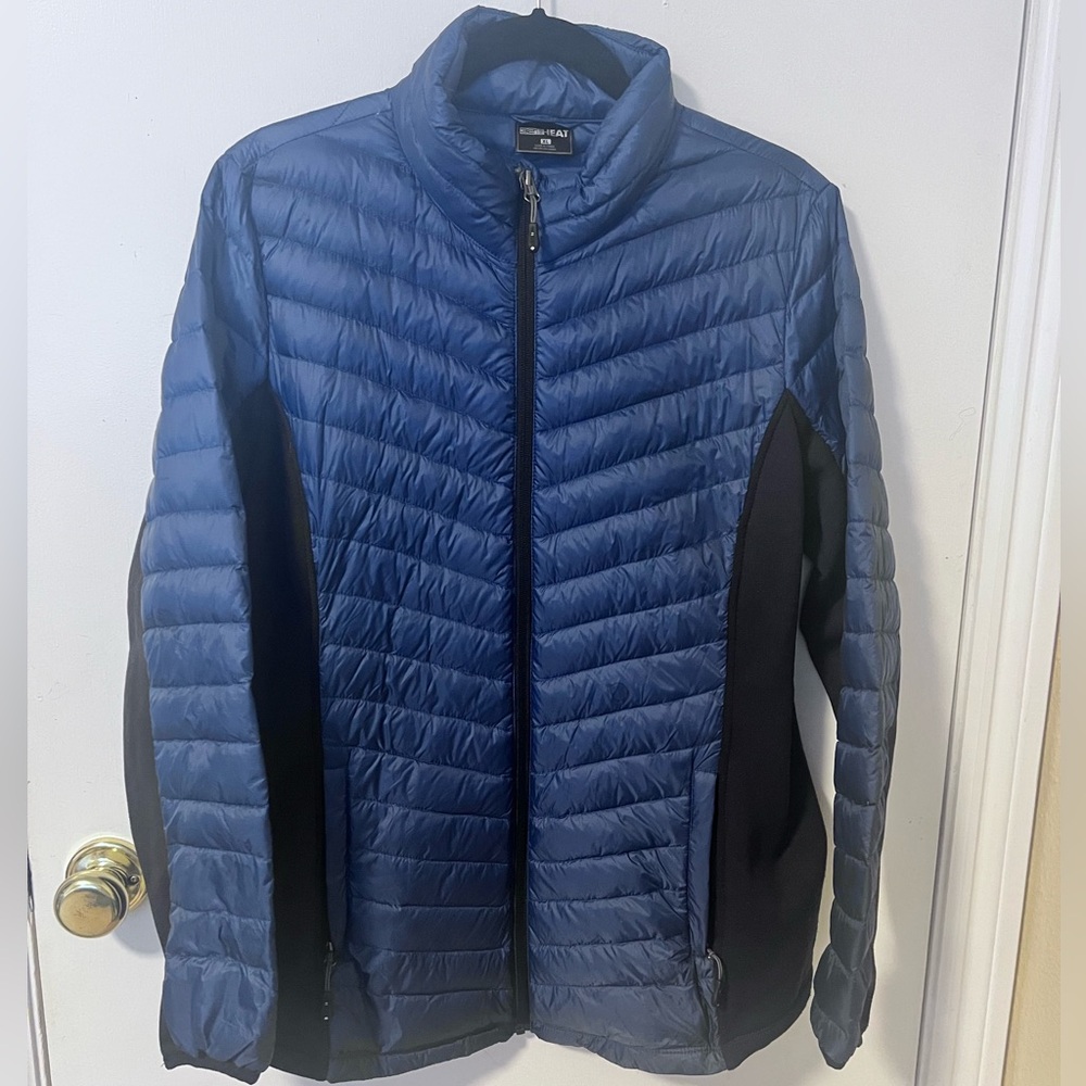 32 Degrees Women's Blue and Black Down Jacket